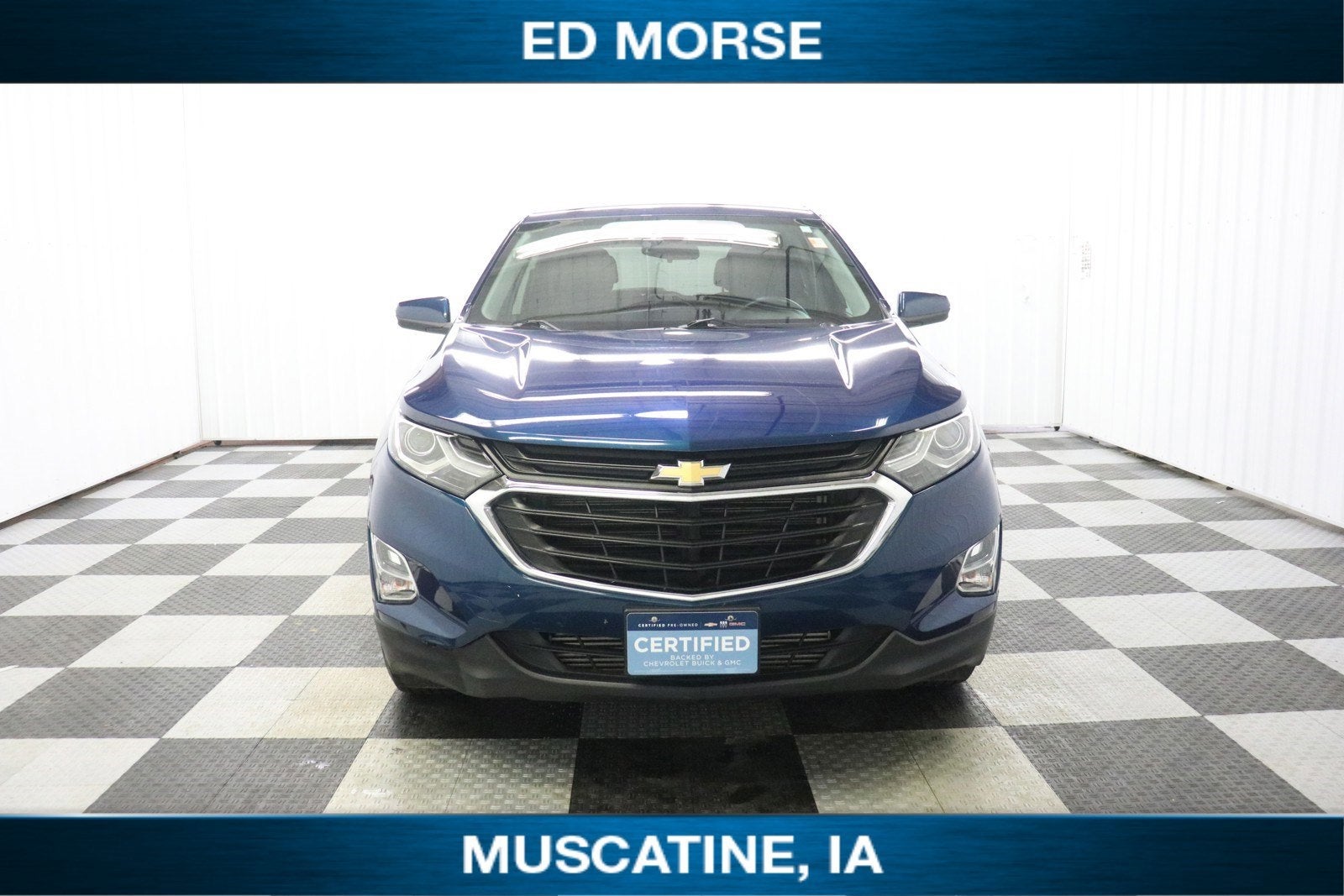 Certified 2019 Chevrolet Equinox LT with VIN 3GNAXKEV9KL344133 for sale in Muscatine, IA