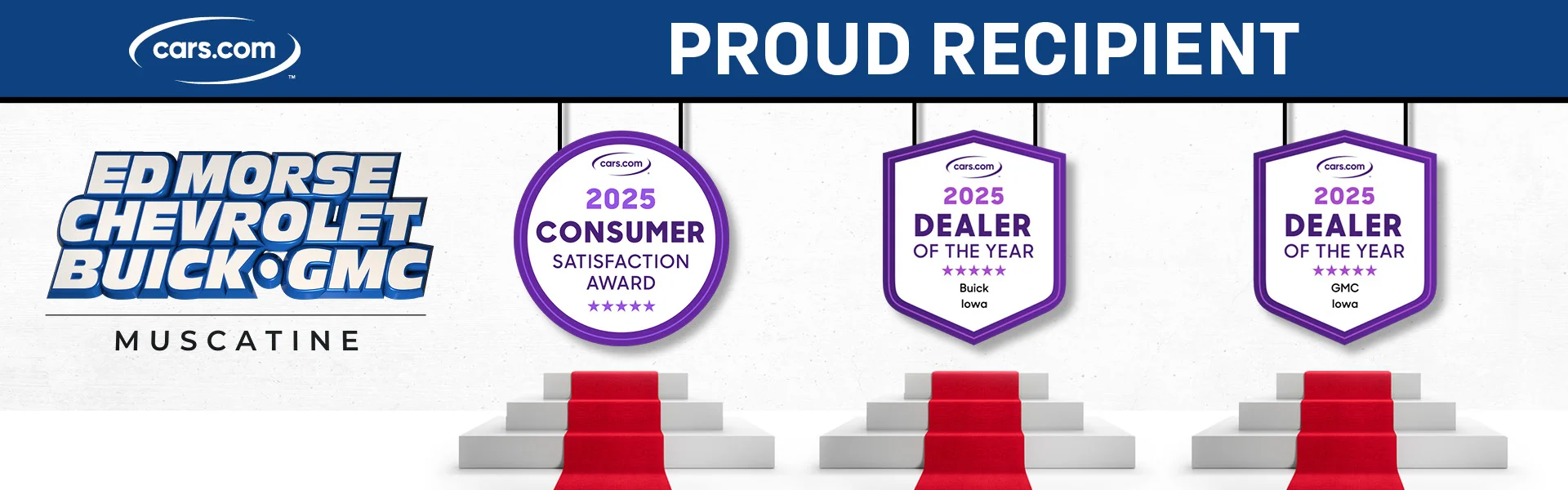 Ed Morse Proud Recipient at Ed Morse Chevrolet Muscatine IA in Muscatine IA