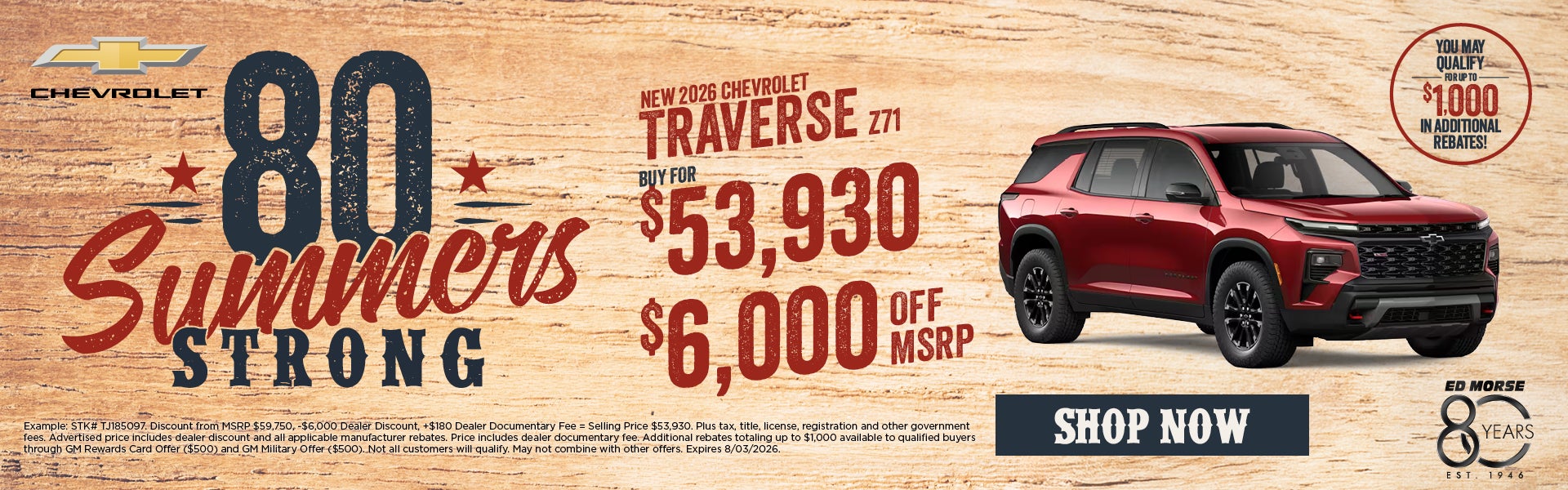 New 2026 Chevrolet Traverse Z71